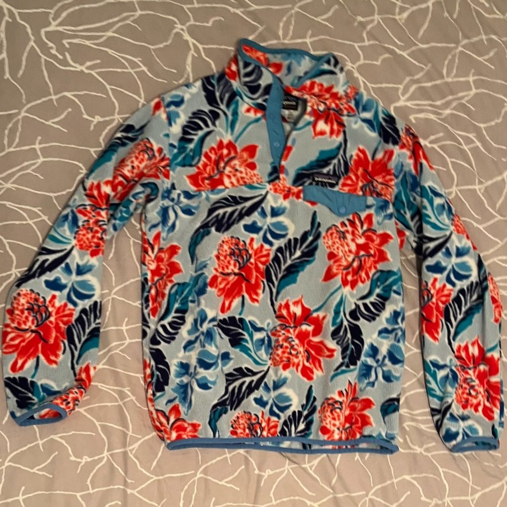 Women’s Patagonia Lightweight Synchilla Snap-T Fleece Pullover Jacket - Medium - Picture 1 of 4